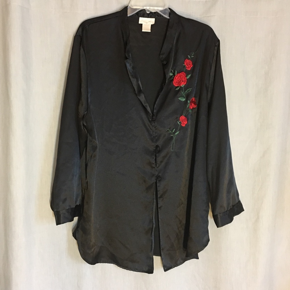 Inner Most Black Pajama Top Size L